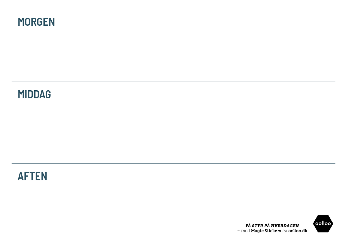 Dagsplan A4 bredformat