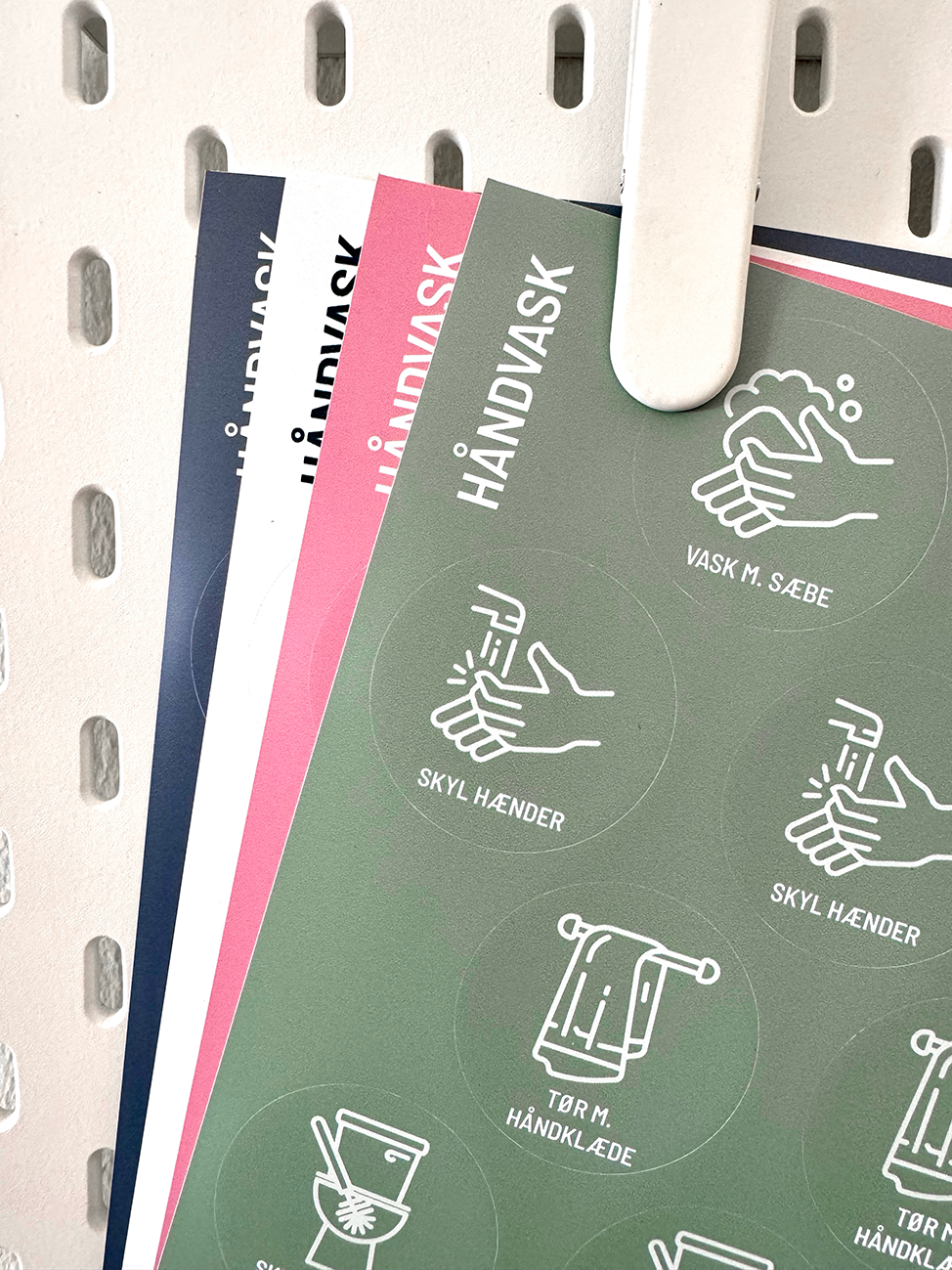 Extra, Håndvask & Toilet – 1 ark – 'Magic Sticker' piktogrammer