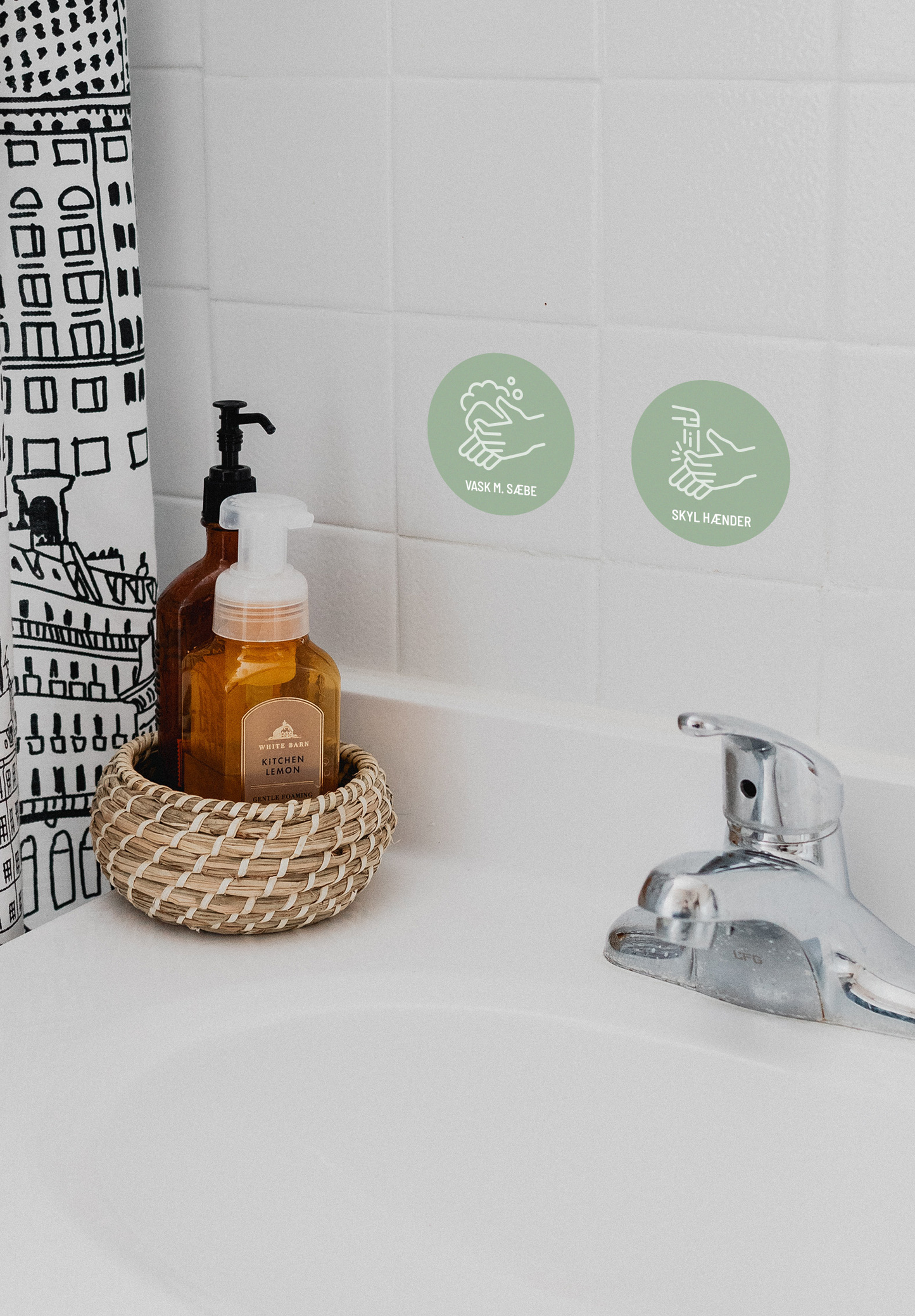 Extra, Håndvask & Toilet – 1 ark – 'Magic Sticker' piktogrammer